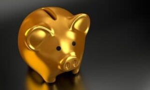 Gouden spaarvarken
