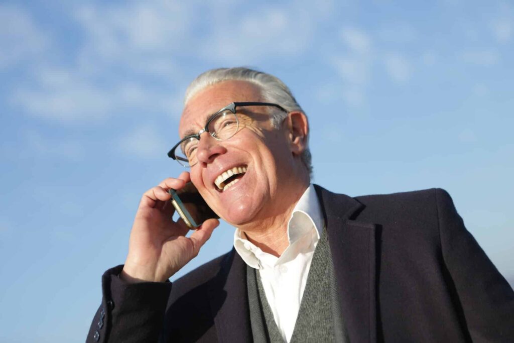 Man smartphone