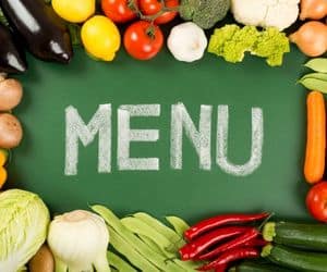 Menu-groenten